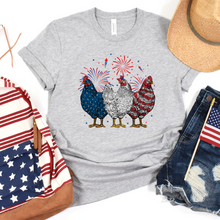 Load image into Gallery viewer, Patriotic Chickens Tee
