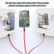 Load image into Gallery viewer, PBG 3 port LED Display Wall Charger and 3 in 1 Cable Bundle Pink
