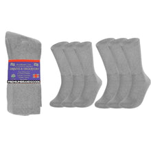 Load image into Gallery viewer, PBG 6 Pairs Physician-Approved Diabetic Compression Non Binding Socks for Men &amp; Women, Multi-Color, 3 Sizes

