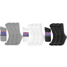Load image into Gallery viewer, PBG 6 Pairs Physician-Approved Diabetic Compression Non Binding Socks for Men &amp; Women, Multi-Color, 3 Sizes
