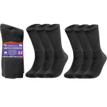 Load image into Gallery viewer, PBG 6 Pairs Physician-Approved Diabetic Compression Non Binding Socks for Men &amp; Women, Multi-Color, 3 Sizes
