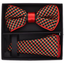 Load image into Gallery viewer, Vittorio Farina Piping Designer Bow Tie &amp; Round Pocket Square
