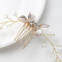 Load image into Gallery viewer, Pearl Leaf Comb Headband Hair Accessories For Women Tiara Headband Wedding Accessories Headband on the head Gorgeous Hair Accessories For Women
