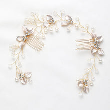 Load image into Gallery viewer, Pearl Leaf Comb Headband Hair Accessories For Women Tiara Headband Wedding Accessories Headband on the head Gorgeous Hair Accessories For Women
