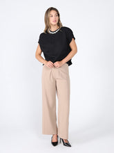 Load image into Gallery viewer, Pearl Work Round Neck Top
