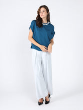 Load image into Gallery viewer, Pearl Work Round Neck Top
