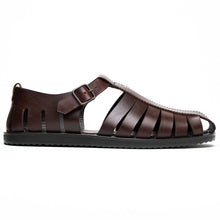 Load image into Gallery viewer, 05-110-BRN PESCA Calfskin Strap-On Sandal, Brown
