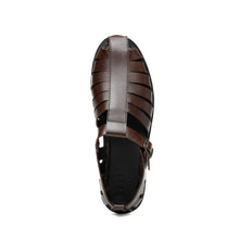 Load image into Gallery viewer, 05-110-BRN PESCA Calfskin Strap-On Sandal, Brown
