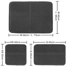Load image into Gallery viewer, Pet Cat Litter Mat Waterproof Double Layer Cat Litter Trapping Pet Litter Box Mat Clean Pad Products For Cats Accessories Cat Litter Mat Trapping for Litter Box No-Toxic &amp; Super Size  Urine &amp; Waterproof Honeycomb Double Layer Anti Tracking Mats
