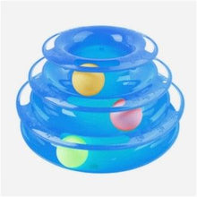 Load image into Gallery viewer, Pet Cat Toy Training Amusement Plate Kitten Tower Tracks Disc Cat Intelligence Amusement Triple Disc tumbler  Fish Animal Toy For Small Dogs Wiggle Fish Catnip Toys Motion Kitten Toy Plush Interactive Cat Toys for Cat Exercise
