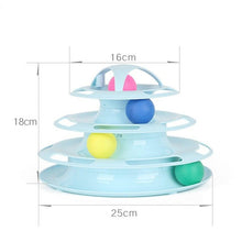 Load image into Gallery viewer, Pet Cat Toy Training Amusement Plate Kitten Tower Tracks Disc Cat Intelligence Amusement Triple Disc tumbler  Fish Animal Toy For Small Dogs Wiggle Fish Catnip Toys Motion Kitten Toy Plush Interactive Cat Toys for Cat Exercise
