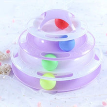 Load image into Gallery viewer, Pet Cat Toy Training Amusement Plate Kitten Tower Tracks Disc Cat Intelligence Amusement Triple Disc tumbler  Fish Animal Toy For Small Dogs Wiggle Fish Catnip Toys Motion Kitten Toy Plush Interactive Cat Toys for Cat Exercise
