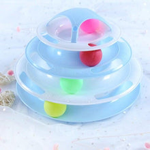 Load image into Gallery viewer, Pet Cat Toy Training Amusement Plate Kitten Tower Tracks Disc Cat Intelligence Amusement Triple Disc tumbler  Fish Animal Toy For Small Dogs Wiggle Fish Catnip Toys Motion Kitten Toy Plush Interactive Cat Toys for Cat Exercise
