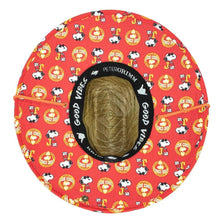 Load image into Gallery viewer, Peter Grimm Peanuts Joe Cool Snoopy - Rye Straw Lifeguard Hat
