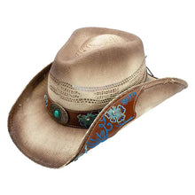 Load image into Gallery viewer, Peter Grimm Brooklyn - Straw Cowgirl Hat
