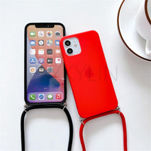 Load image into Gallery viewer, Phone Case  Strap Cord Chain Phone Case For Xiaomi Redmi Note 10 9 10S 9S Pro Max 10 9 9A 9C Cover Mi POCO X3 NFC Pro 12 Pro 11 Lite Crossbody Case Soft Matte Phone Holder with Neck Strap
