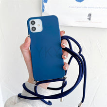 Load image into Gallery viewer, Phone Case  Strap Cord Chain Phone Case For Xiaomi Redmi Note 10 9 10S 9S Pro Max 10 9 9A 9C Cover Mi POCO X3 NFC Pro 12 Pro 11 Lite Crossbody Case Soft Matte Phone Holder with Neck Strap
