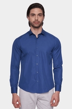 Load image into Gallery viewer, Premium Cotton  Dress Shirt (Royal)
