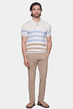 Load image into Gallery viewer, The Quarter Zip Mercerized Cotton Polo (Sunrise)
