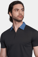 Load image into Gallery viewer, Mercerized Cotton Polo (Charcoal)
