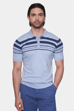 Load image into Gallery viewer, The Mercerized Cotton  Polo (Athletic Blue)
