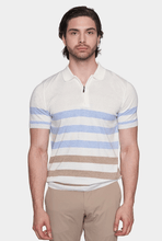 Load image into Gallery viewer, The Quarter Zip Mercerized Cotton Polo (Sunrise)
