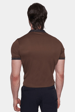 Load image into Gallery viewer, TheMercerized Cotton Open Polo (Chocolate)
