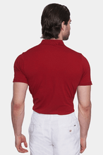 Load image into Gallery viewer, The Mercerized Cotton Polo (Cardinal Red)
