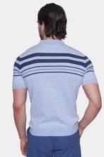 Load image into Gallery viewer, The Mercerized Cotton  Polo (Athletic Blue)
