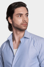 Load image into Gallery viewer, premium Cotton Dress Shirt (Light Azure)
