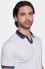 Load image into Gallery viewer, The Mercerized Cotton Open Polo (Monaco White)
