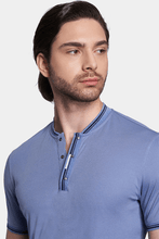 Load image into Gallery viewer, Mercerized cotton polo (Powder Blue)
