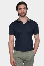 Load image into Gallery viewer, The Mercerized Cotton Polo (Navy Olive)
