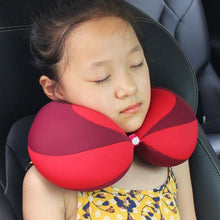 Load image into Gallery viewer, Pillow Kids Newborn Travel Neck Pillow U-Shape For Car Headrest Air Cushion Child Car Seat Head Support Infant Baby Cotton U-shaped Pillow Car Neck Pillow Noon Rest Pillow Plane Travel Pillow Kids Neck Travel Pillows Cute U-Shaped Animal Pillow for Cars
