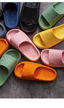 Load image into Gallery viewer, Pillow Slides Slippers Comfy Shoes Non-slip Bathroom Home Thicked Bottom Slippers Women's Sandals Summer Flip Flops Open Toe Pillow Shower Shoes EVA Slides Soft Spa Cloud Slippers
