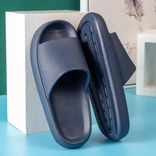 Load image into Gallery viewer, Pillow Slides Slippers Comfy Shoes Non-slip Bathroom Home Thicked Bottom Slippers Women's Sandals Summer Flip Flops Open Toe Pillow Shower Shoes EVA Slides Soft Spa Cloud Slippers
