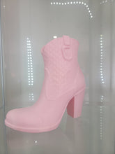 Load image into Gallery viewer, Pink Boot Makeup Brush Holder - Glamorous 3D-Printed Vanity Organizer

