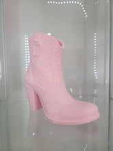 Load image into Gallery viewer, Pink Boot Makeup Brush Holder - Glamorous 3D-Printed Vanity Organizer
