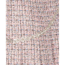 Load image into Gallery viewer, Self Portrait Women Pink Boucle Crystal Belt Mini Skirt
