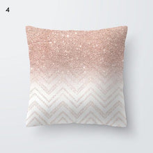 Load image into Gallery viewer, Pink Geometric Decorative Pillow Cushion Covers Polyester Pillow Case Home Pillowcase Decorative Pillowcase For Sofa Cute Charming Home Decor Cushion Cover
