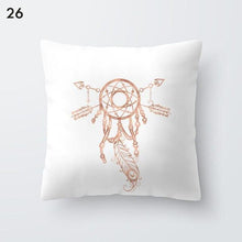 Load image into Gallery viewer, Pink Geometric Decorative Pillow Cushion Covers Polyester Pillow Case Home Pillowcase Decorative Pillowcase For Sofa Cute Charming Home Decor Cushion Cover

