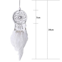 Load image into Gallery viewer, Pink Handmade Dream Catcher Wind Chimes Indian Style Feather Pendant Dream Catcher Car Hanging Decoration Wind Chime Wall Hanging Home Decor
