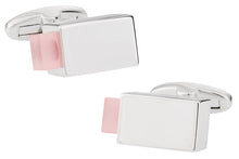 Load image into Gallery viewer, Pink Tip Cufflinks
