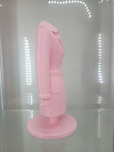 Load image into Gallery viewer, Pink Trench Coat Brush Holder – Glam Organizer
