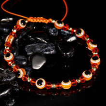 Load image into Gallery viewer, Pinky Promise Blue Bracelet Sets Colorful Crystal Bead Rope Chain Lucky Couple Bracelets Colorful Eye Bracelets Handmade Braided Rope Bracelets For Women Friendship Charm Jewelry
