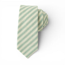Load image into Gallery viewer, Pistachio Stripe - Men's Tie

