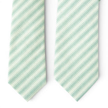 Load image into Gallery viewer, Pistachio Stripe - Men's Tie
