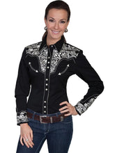 Load image into Gallery viewer, Scully Floral Tooled Embroidery - Women's Western Shirt
