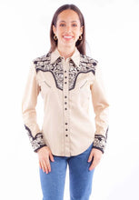 Load image into Gallery viewer, Scully Floral Tooled Embroidery - Women's Western Shirt
