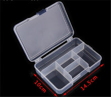 Load image into Gallery viewer, Plastic Jewelry Boxes Plastic Tool Box Adjustable Craft Organizer Storage Beads Bracelet Jewelry Boxes Portable 10 Compartments Clear Plastic Storage Box Jewelry Organizer Container
